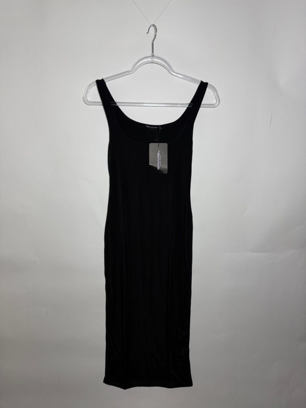 Black Sleeveless Midi Dress